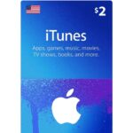 $2 USA Apple iTunes Gift Card (Instant E-mail Delivery)