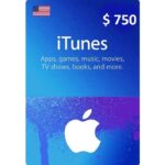 $750 USA Apple iTunes Gift Card (Instant E-mail Delivery)
